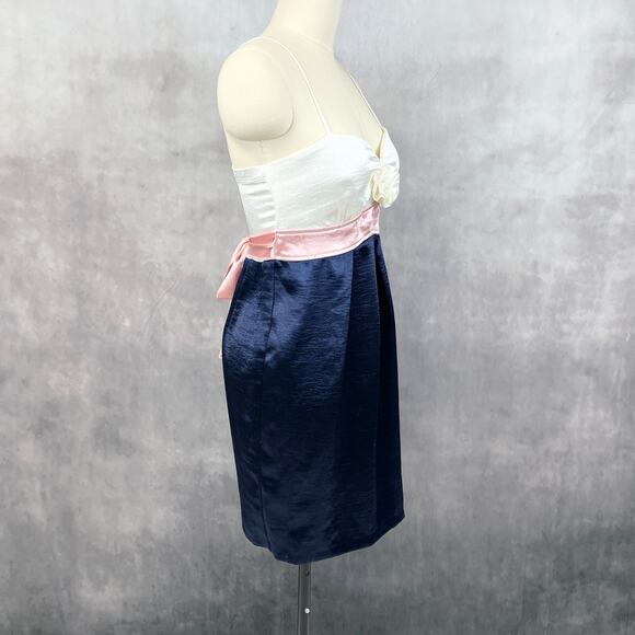 City Triangles Womens Babydoll Dress Size 9 Colorblock Retro Cocktail Party HOCO - Picture 3 of 10